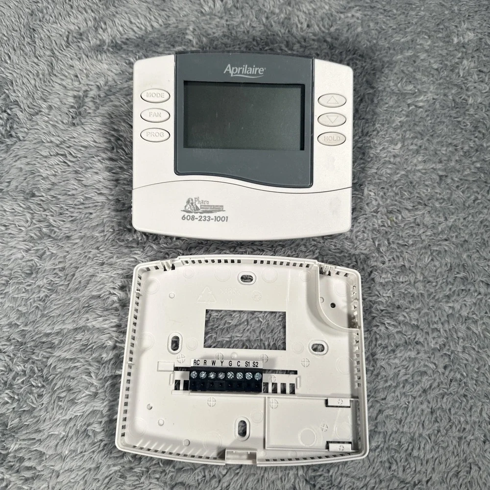 Aprilaire Thermostat APR863A AC Heater Programmable Dual Powered Tested Working